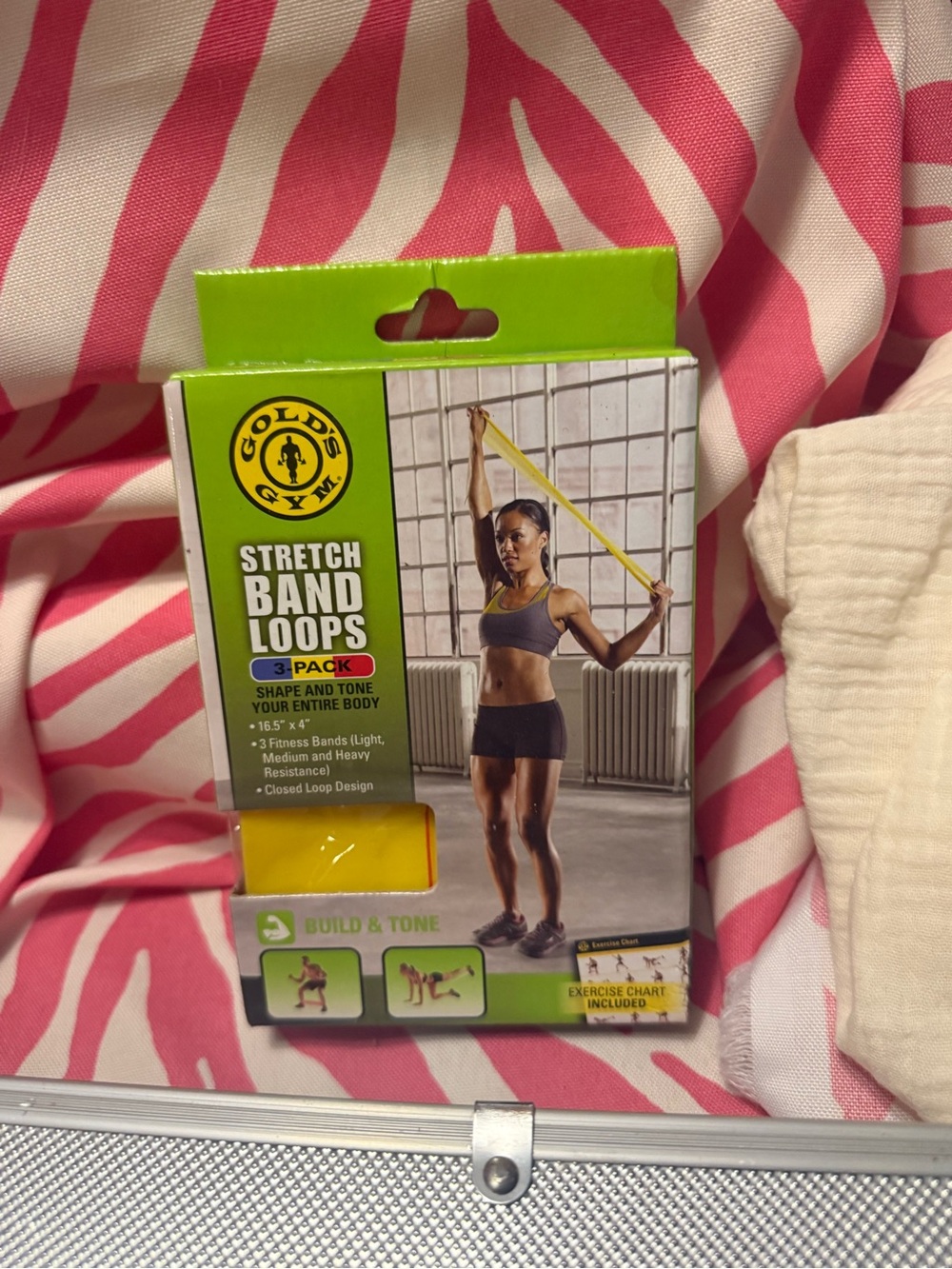 Gold's Gym Yellow Stretch Band Loops - 3 Pack